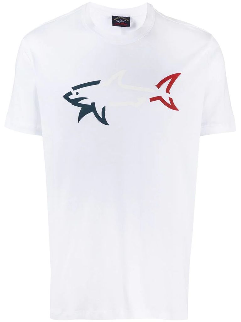shark-logo print T-shirt