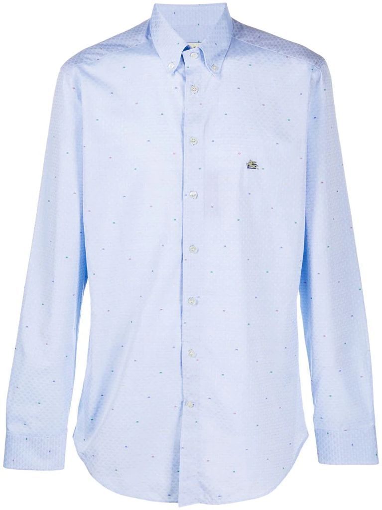 embroidered cotton shirt