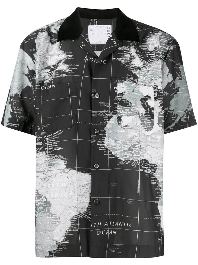 map of the world shirt