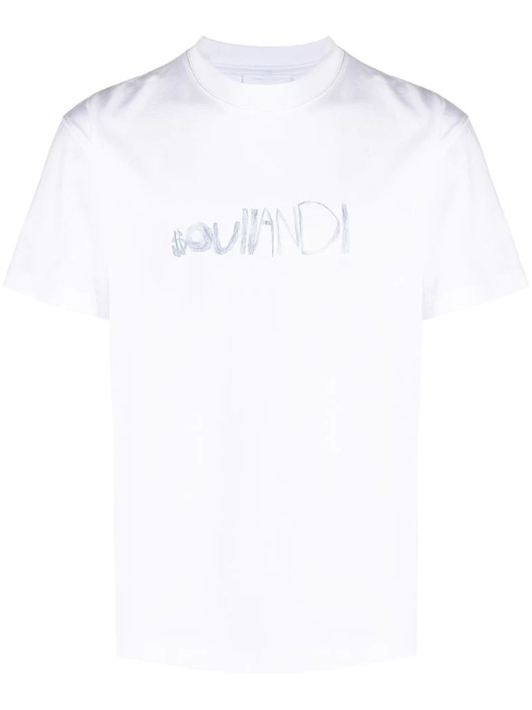 Pencil logo-print T-shirt