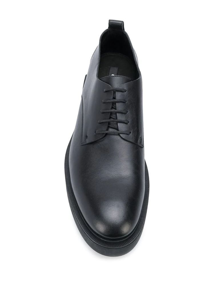 thick sole lace-up shoes