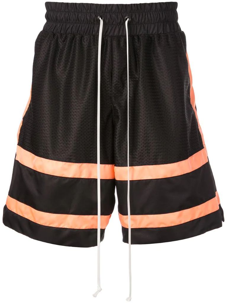 loose fit track shorts