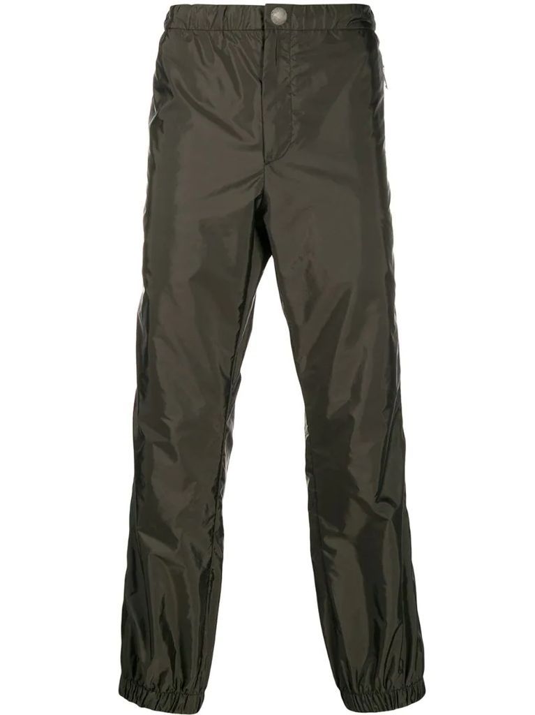 two-tone gabardine trousers