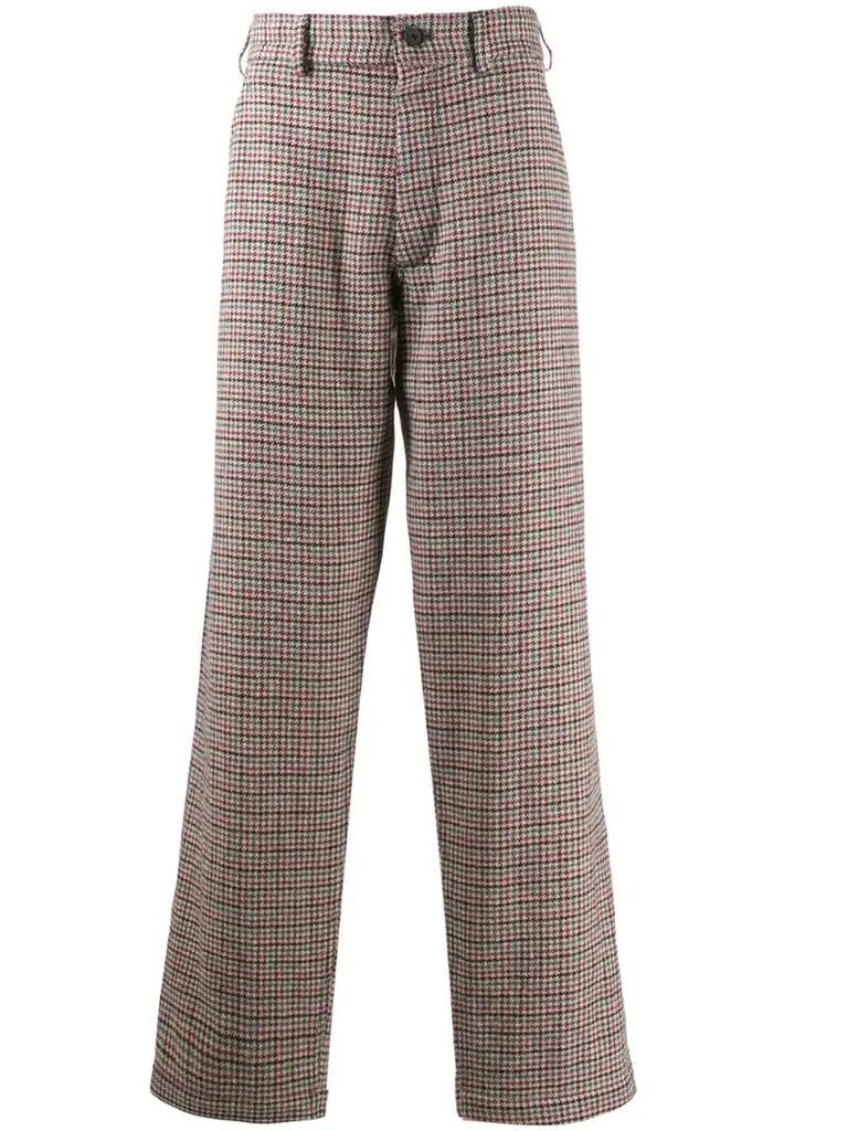 hounds-tooth tweed trousers