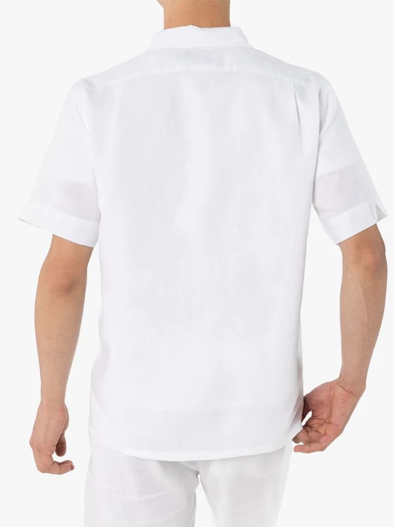 logo-embroidered short-sleeve shirt