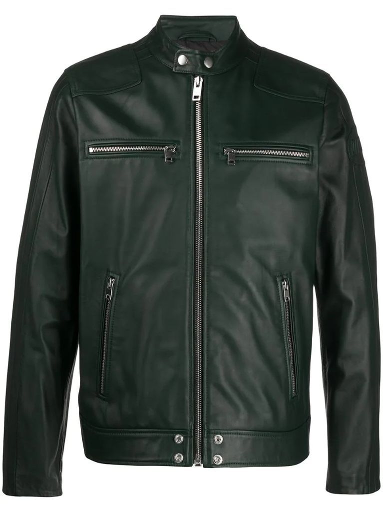 L-Boy zipped biker jacket
