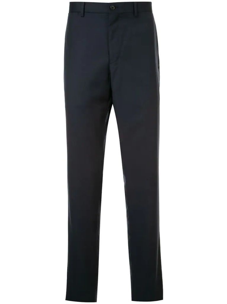 worsted micro motif suit trousers