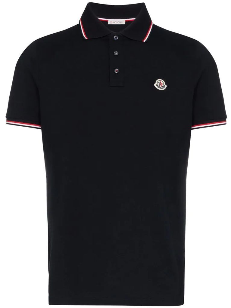 logo-embroidered polo shirt