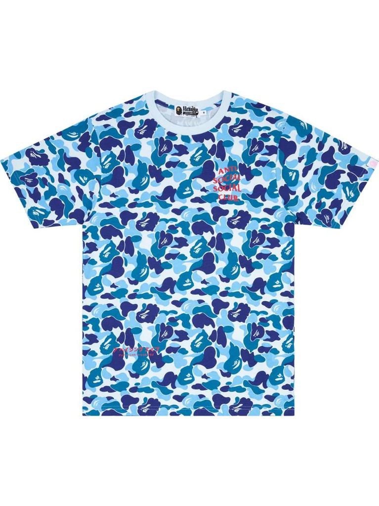 x Anti Social Social Club camouflage-print T-shirt