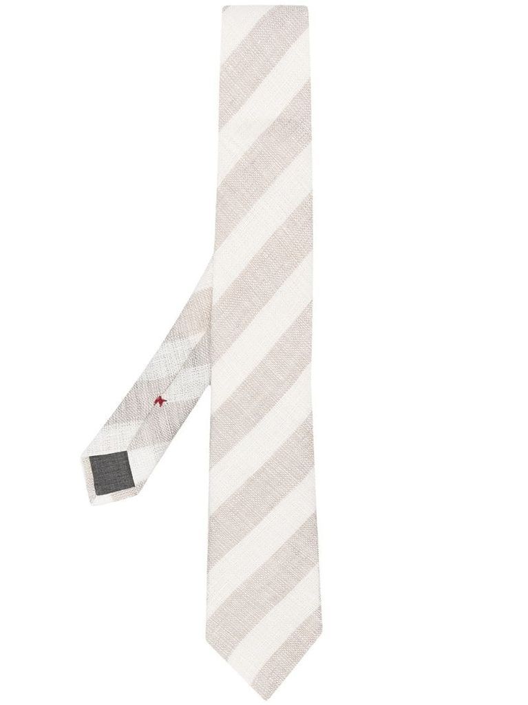 stripe-pattern pointed tie