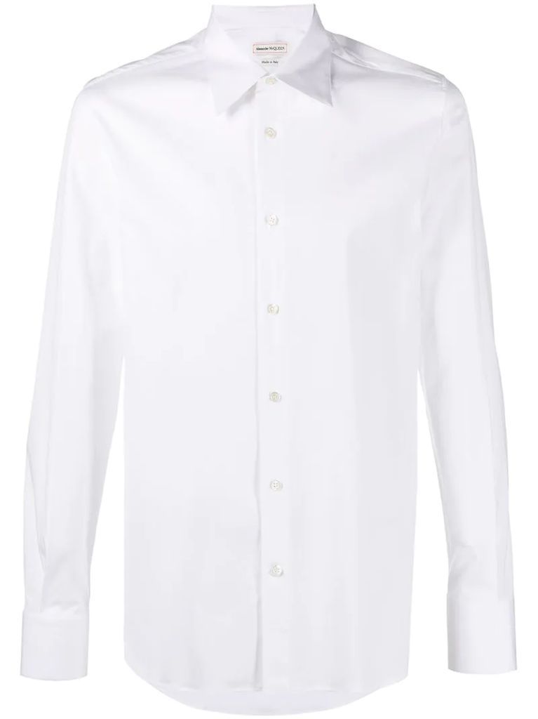 slim-fit cotton shirt