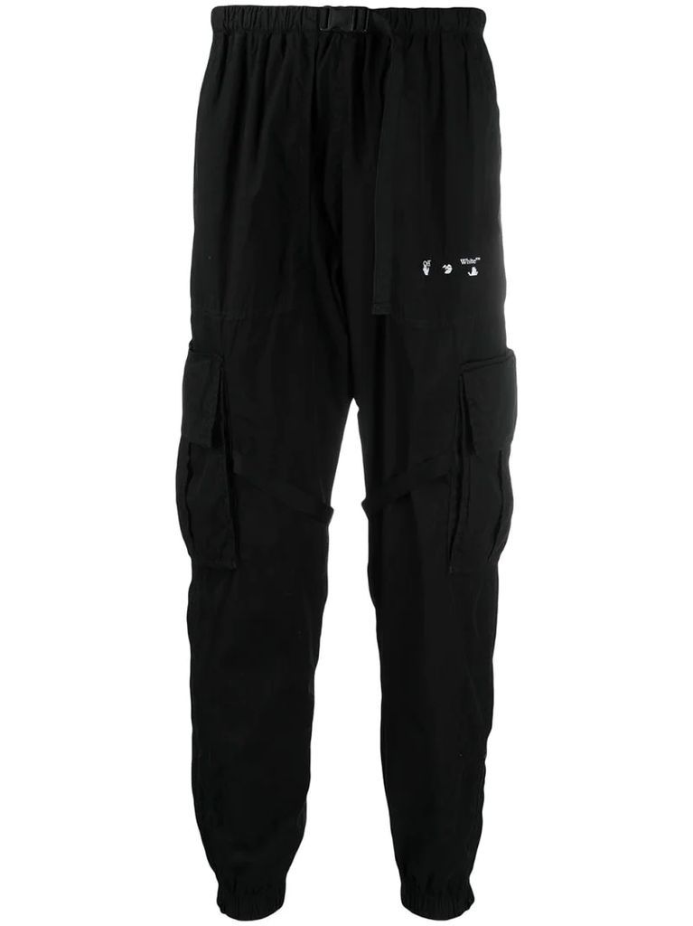 zip-cuff track pants