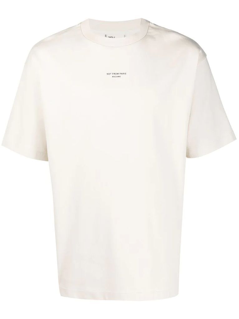 NFPM slogan-print T-shirt