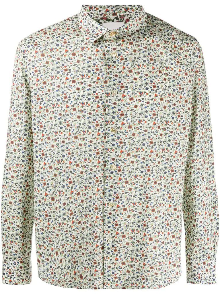 floral print long sleeved shirt