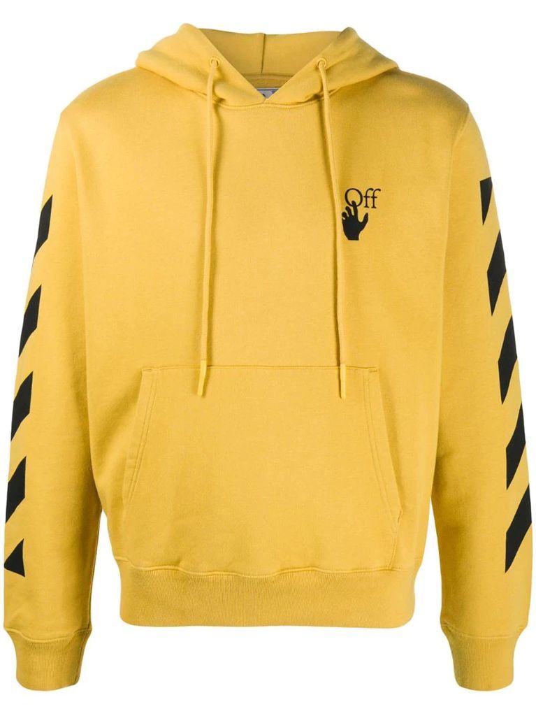 Arrows motif print hoodie