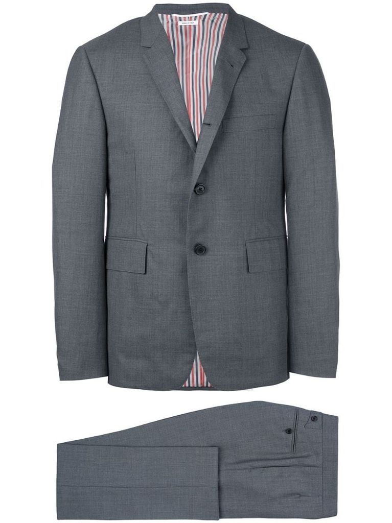 Classic Plain Weave Suit in Super 120s Wool