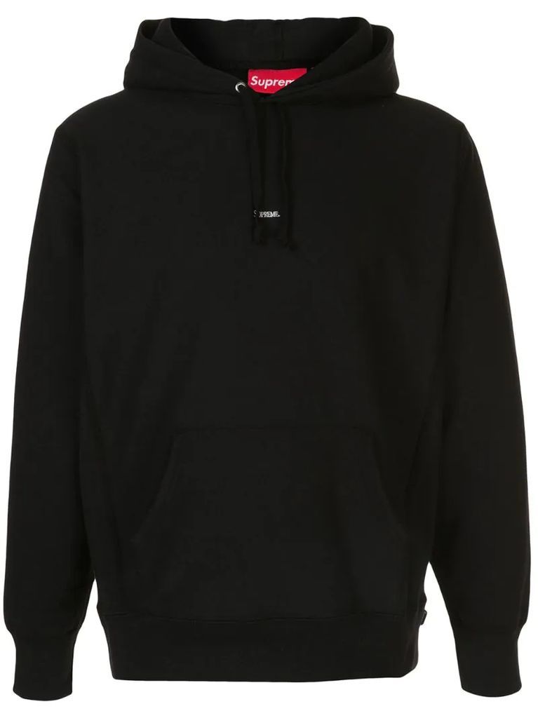 micro logo hoodie