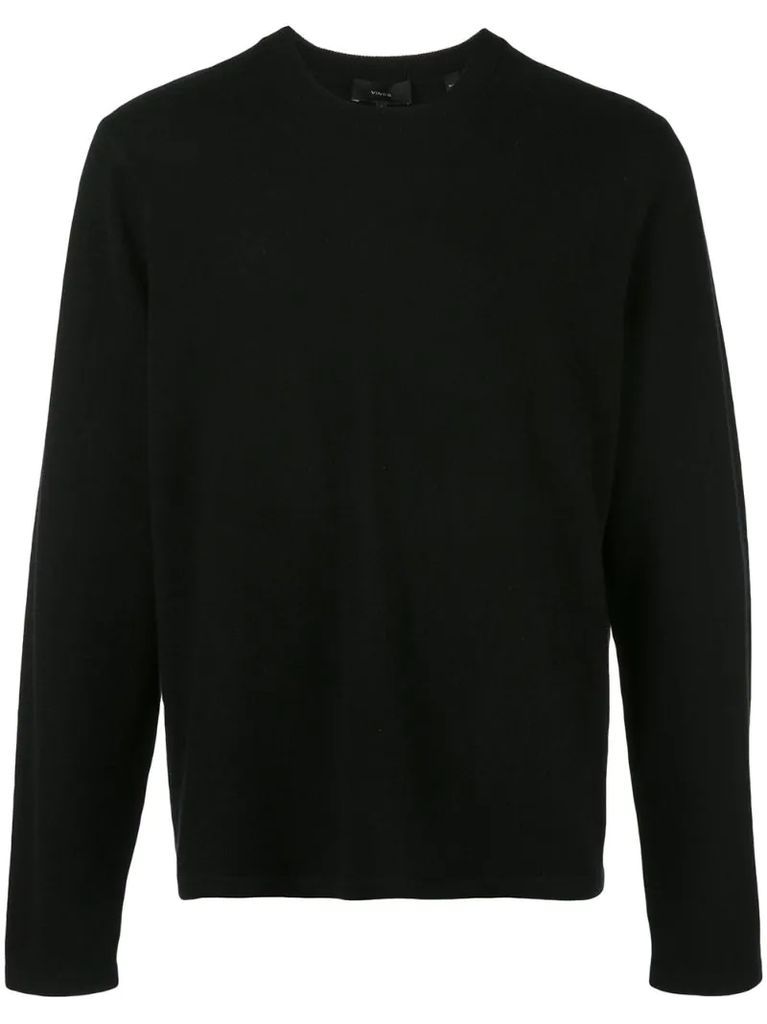 long-sleeve fitted sweater
