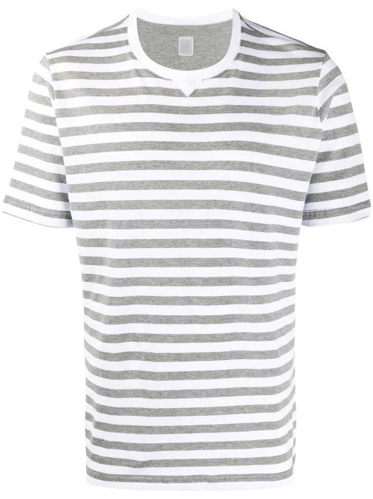 stripe print T-shirt