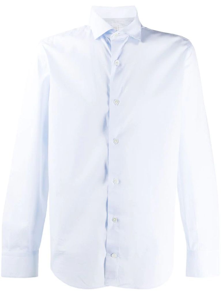 long-sleeve fitted shirt