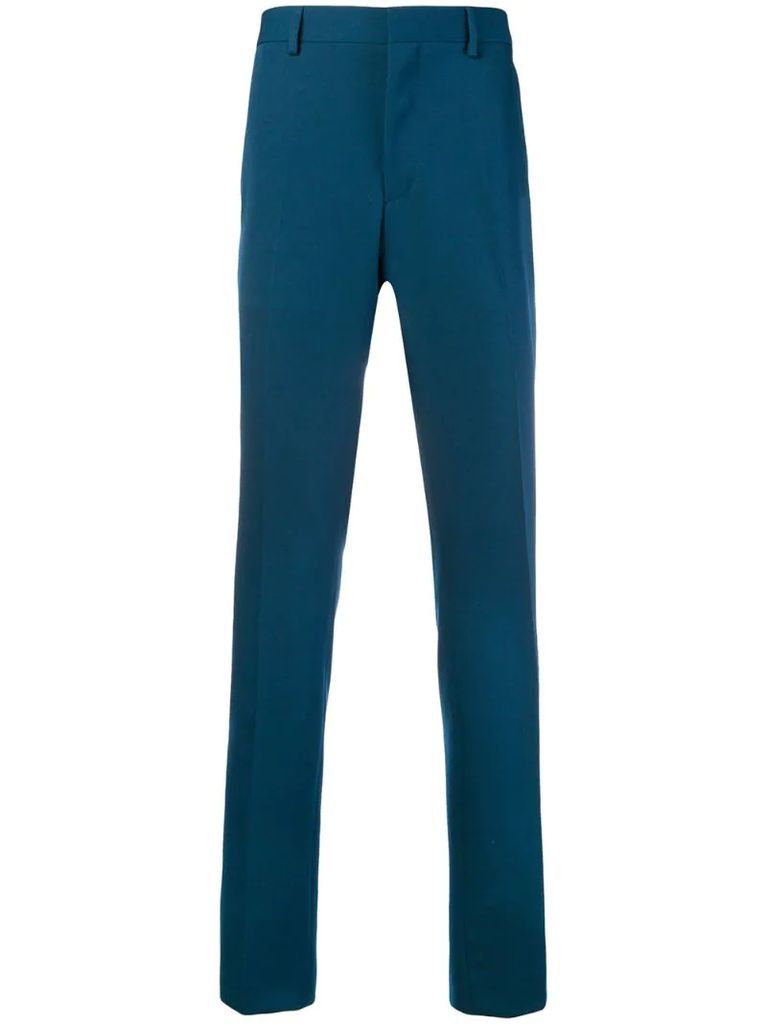 contrasting panelled tailored trousers