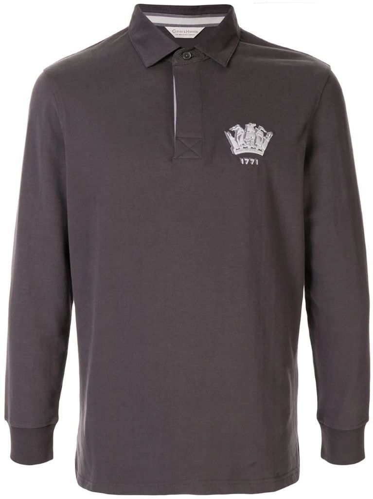 long sleeved polo shirt