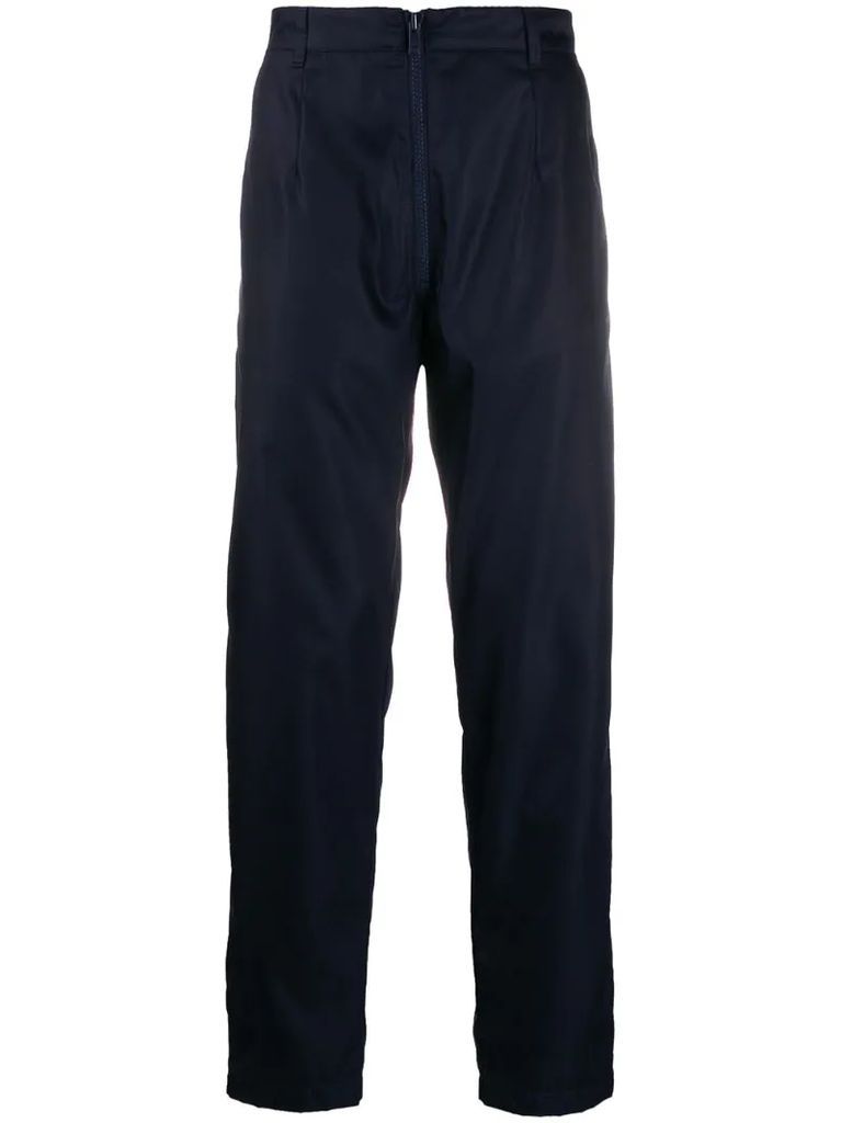 zip detail casual trousers