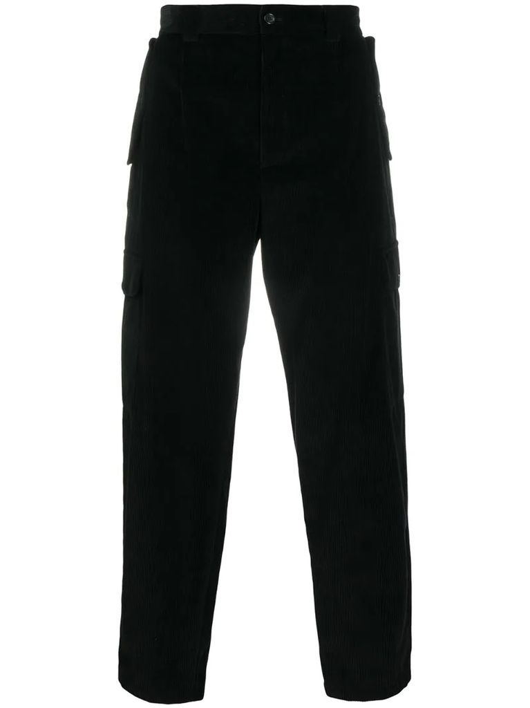 loose fit corduroy trousers