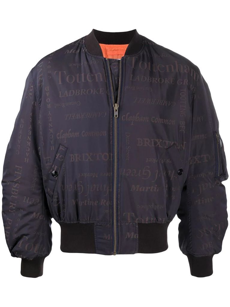 zip-front bomber jacket