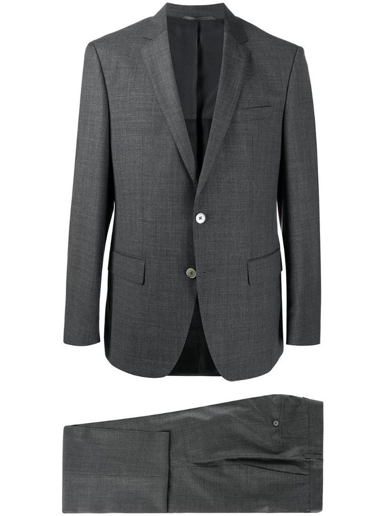 single-breasted tailored suit