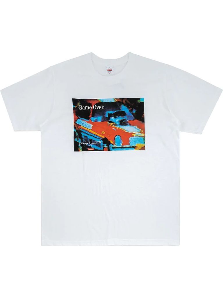 Yohji Yamamoto Game Over-print T-shirt
