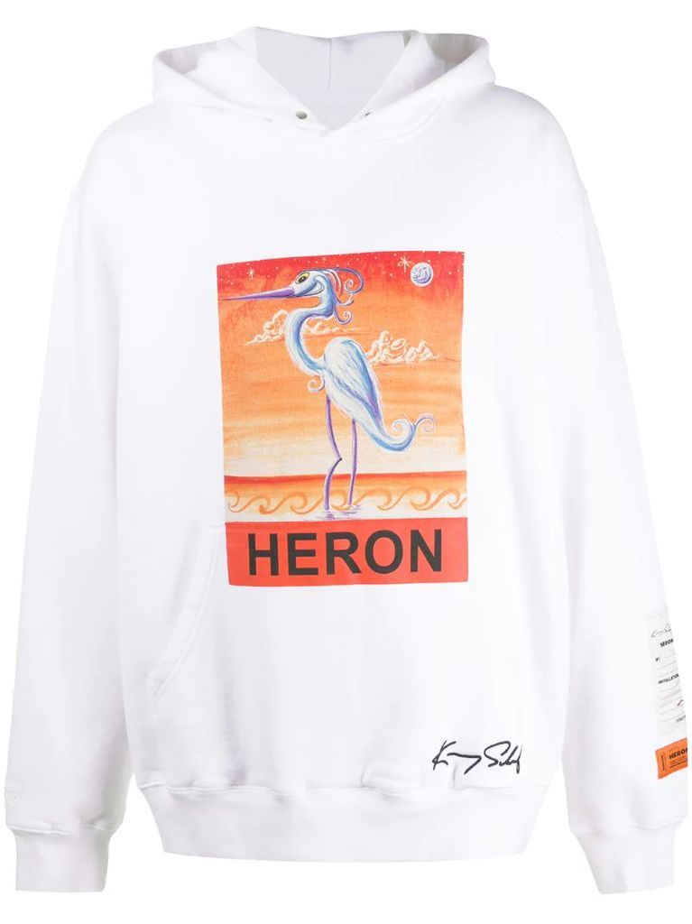 Heron hooded sweatshirt