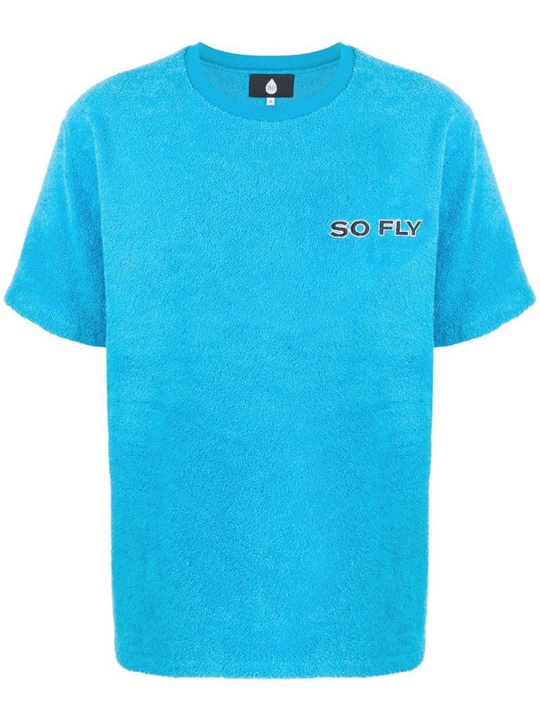 terry cloth-effect T-shirt
