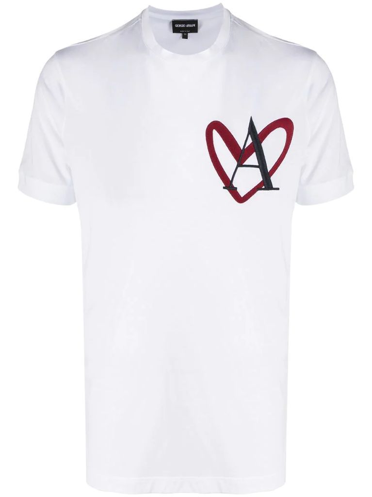heart cotton T-shirt