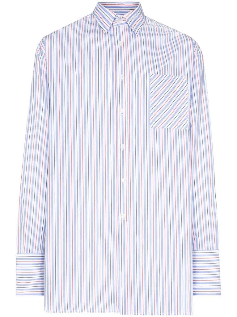 Victorian stripe-pattern shirt