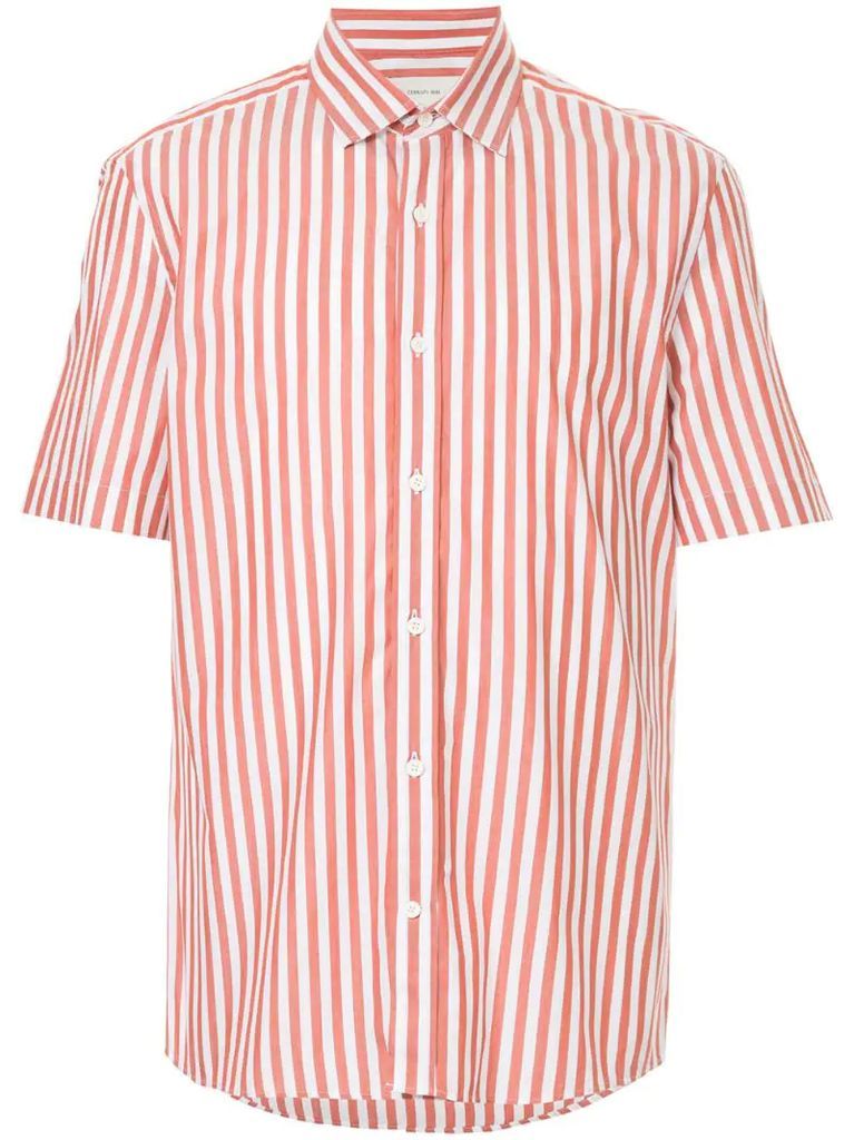 striped shortsleeved shirt