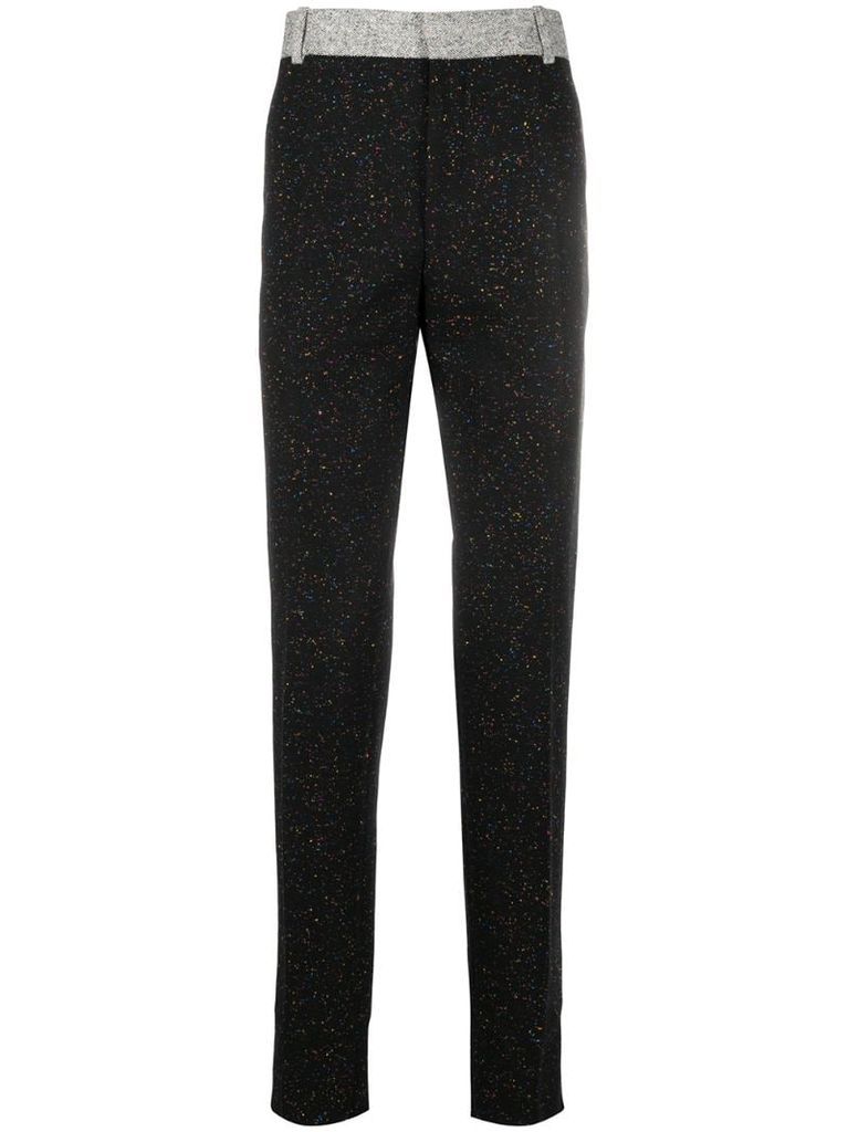 Donegal tweed tailored trousers