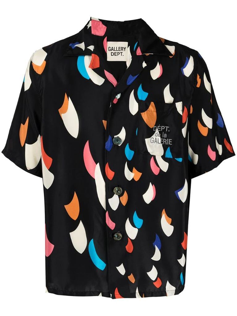 Parker graphic-print silk shirt