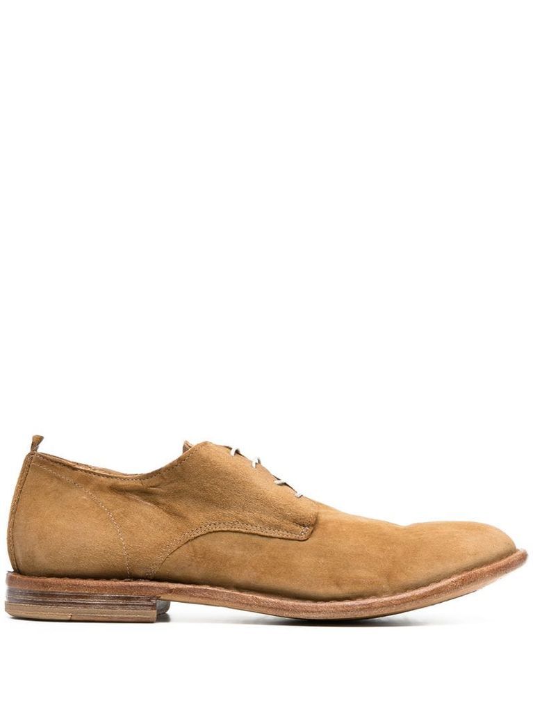 lace-up suede Derby shoes