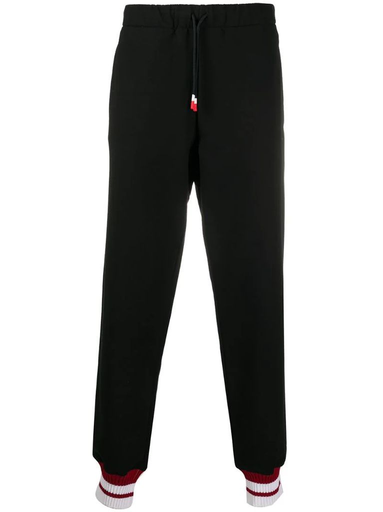 elasticated-ankle track pants