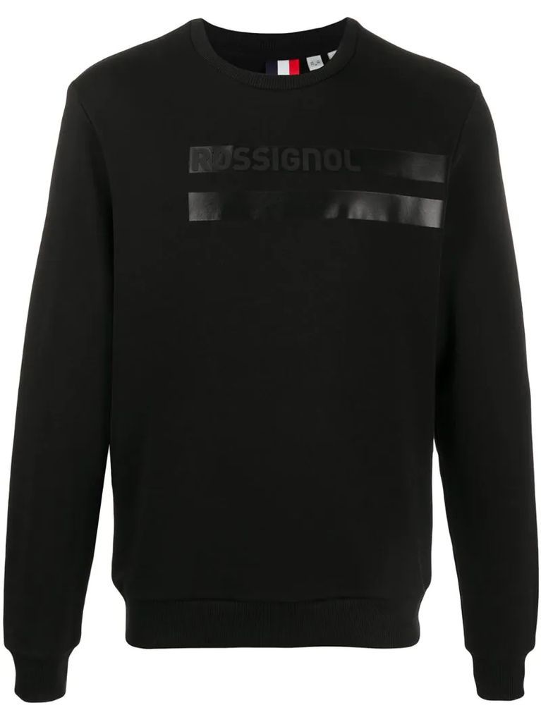 logo-print crew neck sweatshirt
