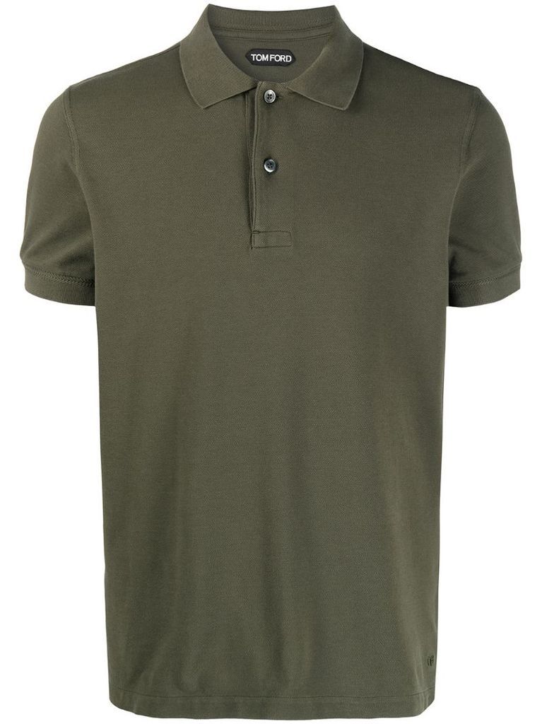 short-sleeve cotton polo shirt