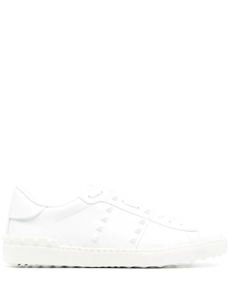 Rockstud-embellishment lace-up sneakers