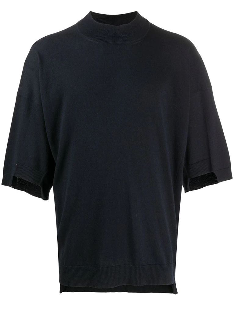 ribbed trim oversized-fit T-shirt