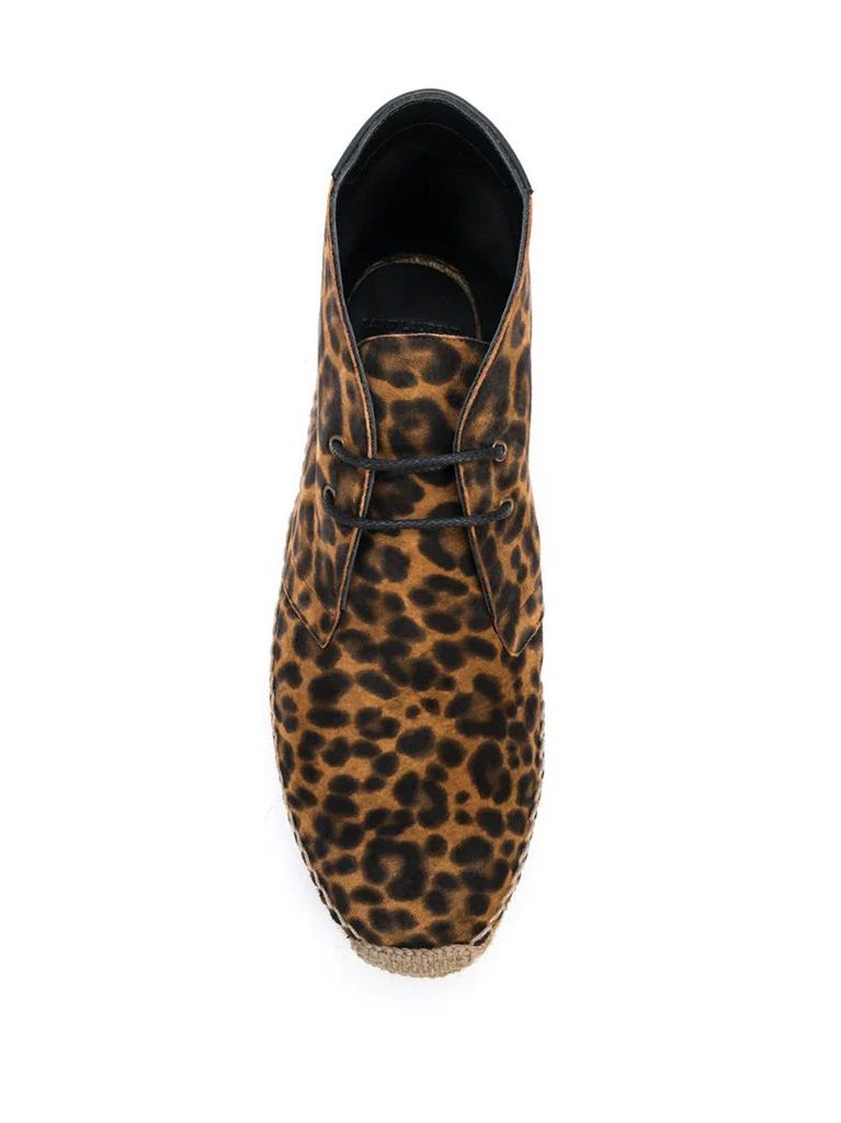 leopard-print espadrilles