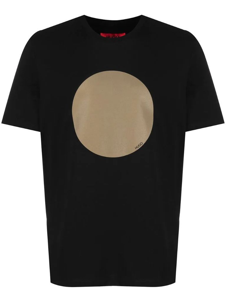 large dot-print T-shirt