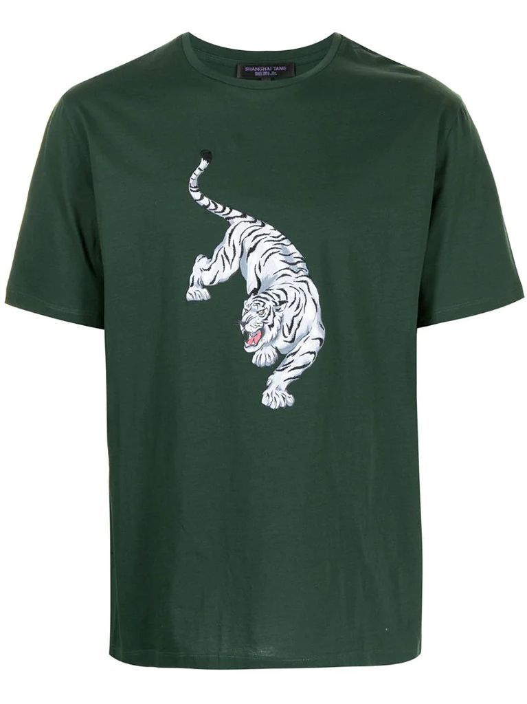 embroidered tiger T-shirt