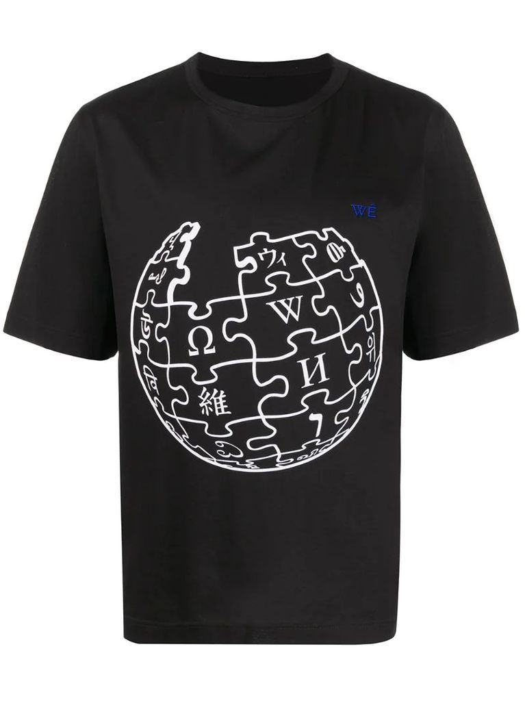 Unity Sphere Wikipedia graphic-print T-shirt