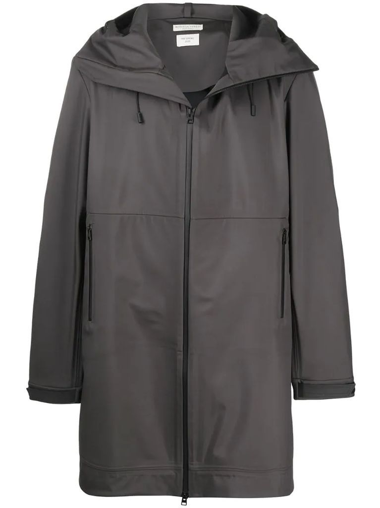 technical hooded coat
