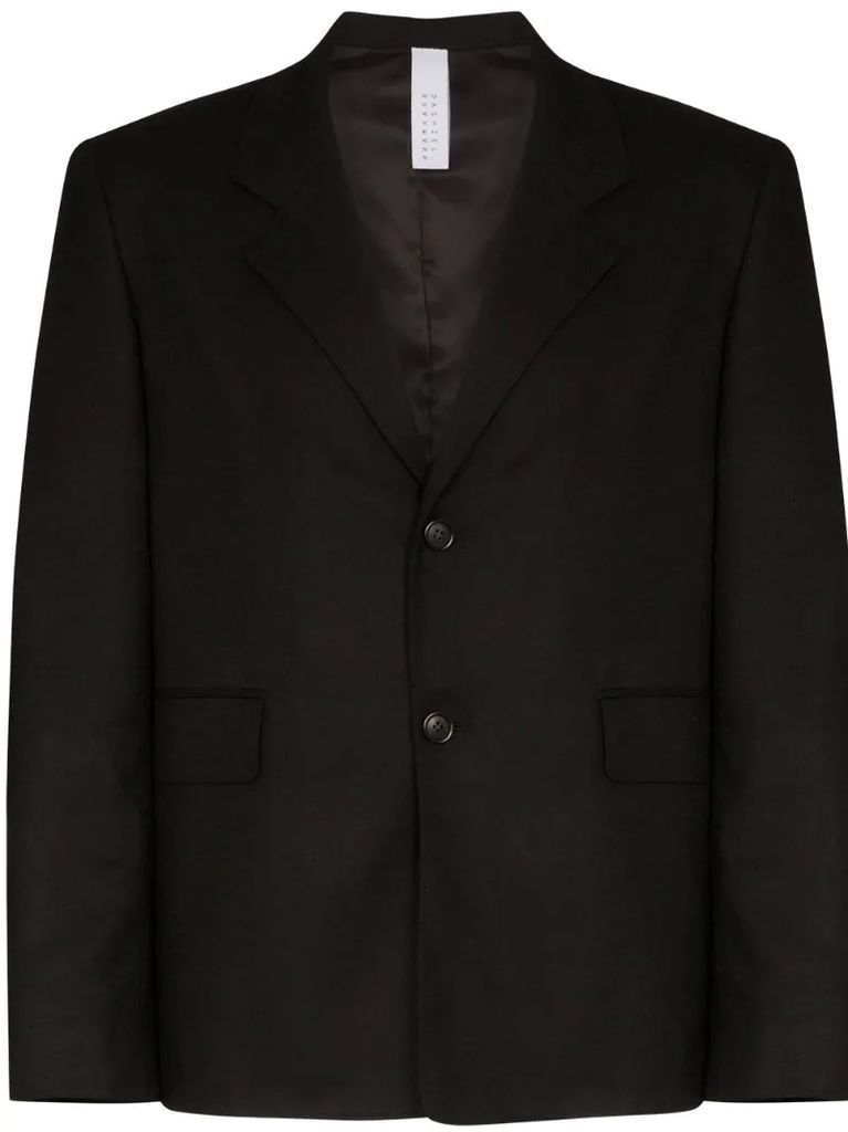 tailored notch-lapel blazer